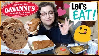 Davannis Legendary Pizza amp Hot Hoagies  MUKBANG Eating Show [upl. by Tterej863]