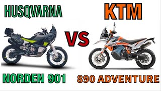 Husqvarna Norden 901 vs KTM 890 Adventure  Which One to Buy [upl. by Casaleggio]