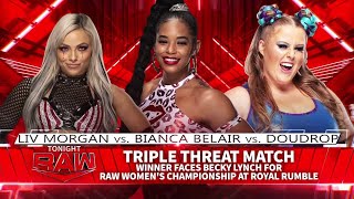 Doudrop VS Liv Morgan VS Bianca Belair 22 [upl. by Shalom811]