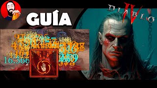 DIABLO IV  TEMPORADA 2  GUÍA NIGROMANTE ANDANADA DE SANGRE  DE LO MEJOR [upl. by Aiciles561]