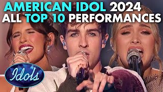 ALL AMERICAN IDOL TOP 10 PERFORMANCES 2024  Idols Global [upl. by Jp]