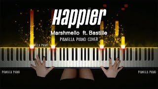 Marshmello ft Bastille  Happier  Piano Cover by Pianella Piano [upl. by Milore]