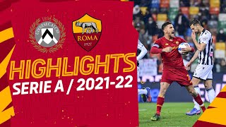 UdineseRoma 11  Serie A Highlights 202122 [upl. by Arliene]