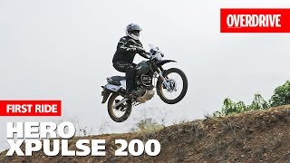 Hero XPulse 200  First Ride Review  OVERDRIVE [upl. by Orlov319]