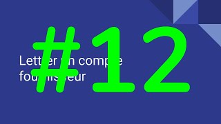 12 Lettrer un compte fournisseur [upl. by Schaffel]