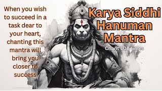 Power of 108 Key to Success with Karya Siddhi Hanuman [upl. by Bucky]