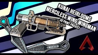 3D print project  Apex Merciless Wing Wingman amp Kunai Heirlooms [upl. by Ecirtahs421]