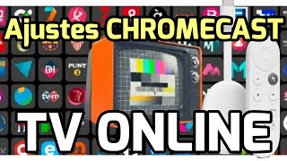 Configurar Chromecast Google TV para ONLINE TV en Vivo y On Demand Ajustes imagen escalado FHD a 4k [upl. by Sacrod561]