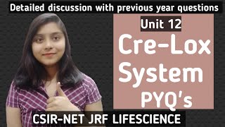 CreLox System amp its PYQs  CSIRNET JRF LIFESCIENCE [upl. by Duane460]