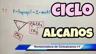 Nomenclatura de CICLOALCANOS súper fácil [upl. by Anai8]