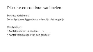 Discrete en continue variabelen HAVO wiskunde A [upl. by Ynafit]