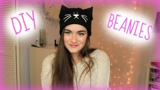 DIY Beanies  CloeCouture [upl. by Odnolor]