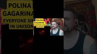 POLINA GAGARINAREACTION TO EVERYONE SINGING IN UNISON [upl. by Nahguav]