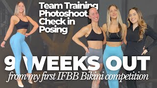 Ep 2 NZIFBB Bikini Prep Series  9 WEEKS OUT  team training photoshoot posing amp check in [upl. by Brest]