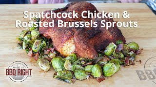 Spatchcock Chicken and Roasted Brussels Sprouts [upl. by Anivla]