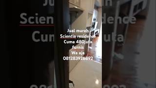 Jual murah scientia residence 1br cuma 480 juta nego dikit [upl. by Ettelrac865]