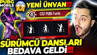 OHA TÜM SÜRÜMCÜ DANSLARI GELDİ ROYALE PASS 300 UC YE DÜŞTÜ FULLEDİK PUBG Mobile [upl. by Lenahs]