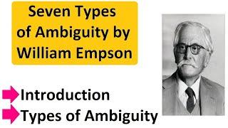 Seven Types of Ambiguity by William Empson Literary Criticism [upl. by Elletsirk235]