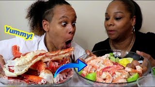 King Crab  Lobster Deshelled Seafood Boil [upl. by Penoyer154]