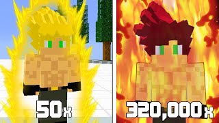 Realistic Transformation Multipliers in Minecraft Dragon Block C [upl. by Cristi424]