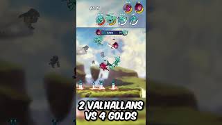 2 Unarmed Valhallans vs 4 GOLDS WHO WINS 🫨 brawlhalla [upl. by Sidnala]