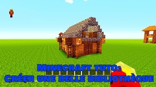 Tuto Minecraft Comment faire une belle bibliothèque [upl. by Aleacem593]