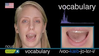 How To Pronounce VOCABULARY like an American  English Pronunciation IPA [upl. by Reagen]