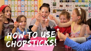 HOW TO USE CHOPSTICKS  4 Easy Steps for adults [upl. by Akoyin]