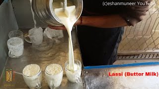 Gujranwala Lassi Butter Milk  Breakfast at Ghani Restaurant  Gujranwala Street Food [upl. by Noivert]