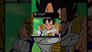 Never Trust Anyone Blindly  Vegeta Betrays Goku  Dragon Ball Hindi dubbed anime shorts dbz [upl. by Judah445]