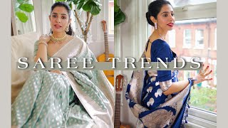 Latest Trends amp Designs in Banarasi Sarees  Styling Tips [upl. by Way]