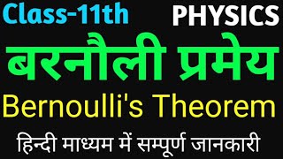 बरनोली की प्रमेय क्या है l barnoli pramey ka derivation l class 11 barnoli pramey l barnoli pramey [upl. by Danyette]