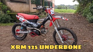 XRM 125 UNDERBONE BUILD  65MM208CC 2 VALVES [upl. by Laurens]