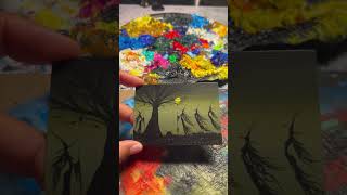 MINIATURE WITCHES WHIMSICAL ART  Acrylic painting [upl. by Morette]