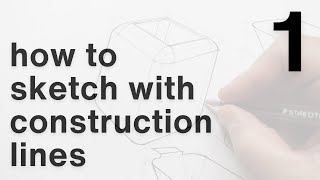 How to sketch with construction lines  part 1 [upl. by Nalat]