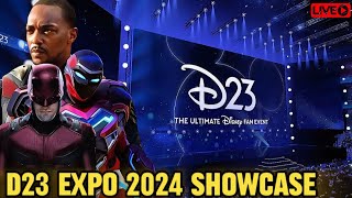 🔴 D23 Expo 2024 Disney Entertainment Showcase Live Coverage  Marvel Studios Star Wars Pixar [upl. by Rehpotsihrc]