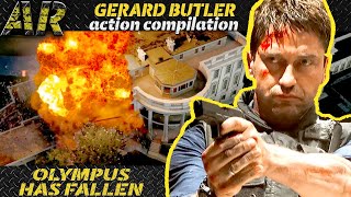 GERARD BUTLER cant stop SAVING THE WORLD  OLYMPUS HAS FALLEN 2013 [upl. by Tihom]