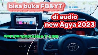 CARA MENGHUBUNGKAN TLINK DI AUDIO NEW AGYA 2023 TYPE G CVT [upl. by Julianna]