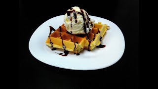 Como hacer waffles con y sin waflera Receta [upl. by Eintruoc897]