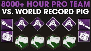 8000 Hour Pro Team vs World Record Pig Main  Dead By Daylight [upl. by Yenruoc720]