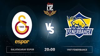 ZULA SÜPER LİG 2SEZON 6HAFTA 2GÜN  GALATASARAY ESPOR VS 1907 FENERBAHÇE [upl. by Aicnerolf]