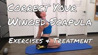 Winged Scapula  Exercise and Treatment [upl. by Shannen]