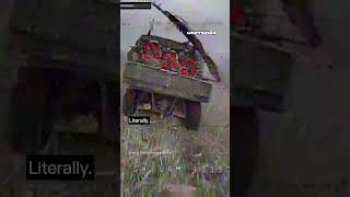 Russian occupiers tried to shoot down a Ukrainian FPV drone with a rifle warinukraine shorts [upl. by Ayhdnas]