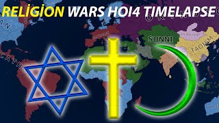 HOI4 Timelapse Religion Wars 2022 [upl. by Iahc579]