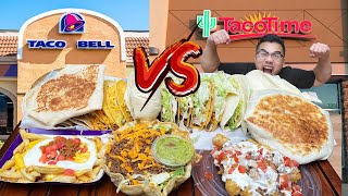 TACO BELL vs TACO TIME  Who Has The Better Taco [upl. by Lannie499]