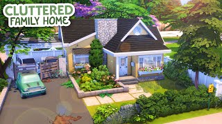 Cluttered Family Home  The Sims 4 Speed Build [upl. by Daisi]