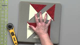 QuarterSquare Triangles QST from Squares Quilting Tips [upl. by Neelloc]