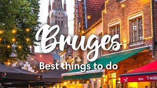 BRUGES BELGIUM  5 Things You SHOULD do in Bruges [upl. by Cosenza]