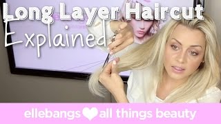 DIY Tutorial My Long Layer Haircut Explained [upl. by Hartnett]