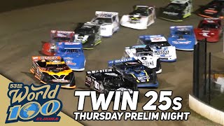 Thursday Twin 25s  2023 World 100 at Eldora Speedway [upl. by Hylan782]